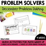 December Problem Solving for 1st Graders | 1st Grade Probl