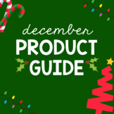 December Product Guide for First Grade, Kindergarten & Pre-K