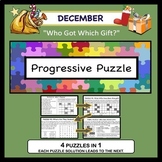 December Progressive Puzzle ~ Who Got Which Gift?