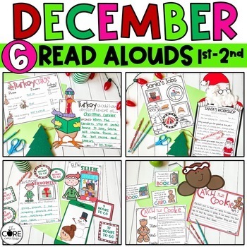 Preview of December Read Aloud Lessons - Christmas Activities - Christmas Crafts