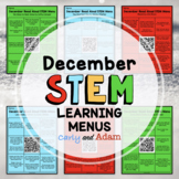 December Read Aloud STEM Activities and Challenges Menus