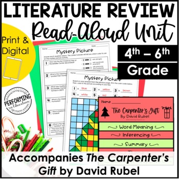 Preview of December Read-Aloud Unit | Use With The Carpenter's Gift | 4th - 6th Grade