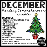 December Informational Text Reading Comprehension Workshee