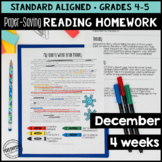 December Reading Homework for 4th & 5th PAPER-SAVING color