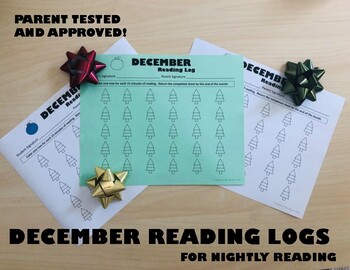 Preview of December Reading Log