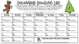 December Reading Log Class Goal Calendar