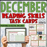 December Reading Skills and Enrichment Task Cards