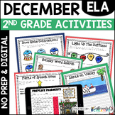 December Reading Writing Activities Worksheets 2nd Grade N