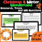 December Research Task Card | 50+ Winter Research, Trivia,