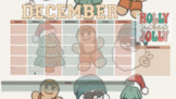 December Retro Desktop Wallpaper Calendar