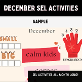 December SEL activities | December self-regulation, self a
