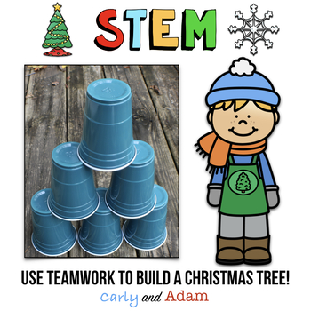 Christmas Tree Cup Stacking STEAM Challenge * ages 3+ ⋆ Raising Dragons