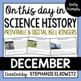 December Science History Bell Ringers | Printable & Digital