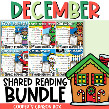 Preview of December | Seasonal Shared Poem Bundle | Project & Trace