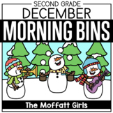 December Second Grade Morning Tubs / Bins  (Morning Work) 