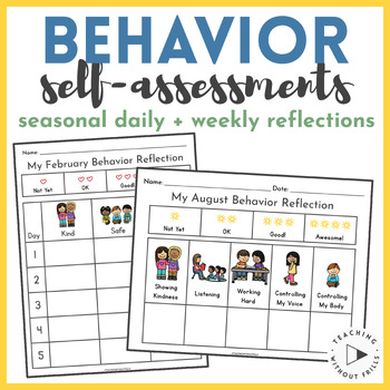 Preview of Seasonal Behavior Self-Assessment Reflections - Daily or Weekly Trackers