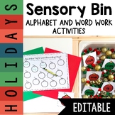 December Sensory Bin | Alphabet | Sight Word | CVC word ce