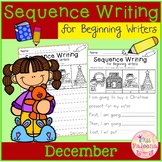 December Sequence Writing for Beginning Writers | Print & Digital