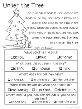 December Sight Word Stories with Comprehension Questions by The Deane's ...