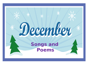 Preview of December Songs and Poems