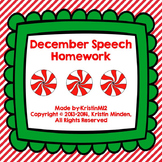 December Speech Homework