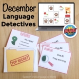 December Speech Therapy Language Activity | Comprehend Des