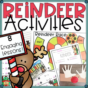 Preview of December Sub Plans Reindeer Activities