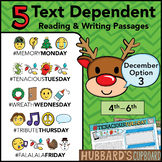 December Text Dependent Reading - Text Dependent Writing P