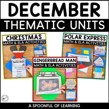 Preview of December Thematic Units BUNDLE | Holiday Activities and Crafts