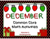 December Themed Math Centers