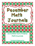 December Themed Math Journals--Common Core Aligned