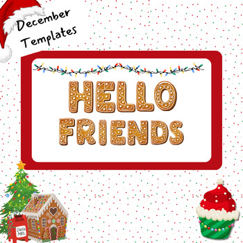 Preview of December Themed Templates for PPT or Google Slides