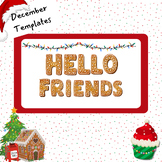 December Themed Templates for PPT or Google Slides