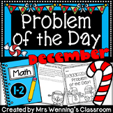December Word Problems! (Problem of the Day for Grades 1 and 2!)
