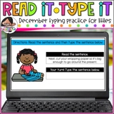 December Typing Practice for Little Typists | Digital | Wi