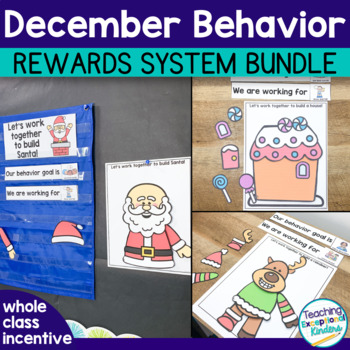 Preview of December Whole Class Reward System Build-a-Reward ™ Behavior Charts Bundle