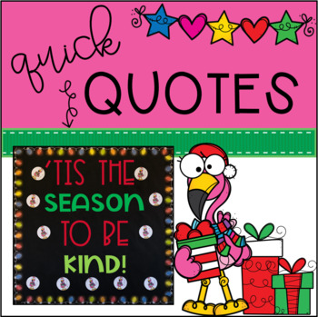 Preview of December | Winter Bulletin Board | Kind EDITABLE Flamingo Theme