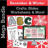 December Winter Christmas Crafts Coloring Google Slides Ac