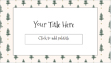 December Winter Christmas Tree Google Slides Theme