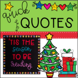 December Winter Holiday Bulletin Board Reading