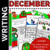 December Winter JOURNAL Writing Prompts for First and Seco
