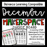 December | Winter | Christmas Makerspace STEM Choice Board