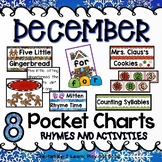 December Winter Pocket Chart Activities Christmas Gingerbread