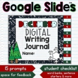 December Winter Themed Digital Writing Journal Prompts for