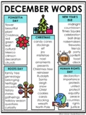 December Word Lists
