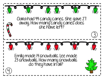 December Word Problems Freebie by Hilary Young | TPT