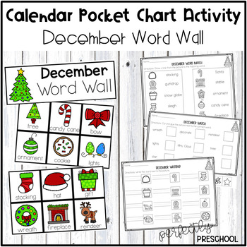 Space Saver Calendar Pocket Chart