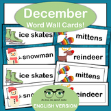 December Word Wall Cards {English Version}