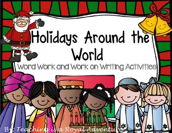 Preview of December Word Work and Work on Writing Activities