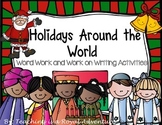 December Word Work and Work on Writing Activities